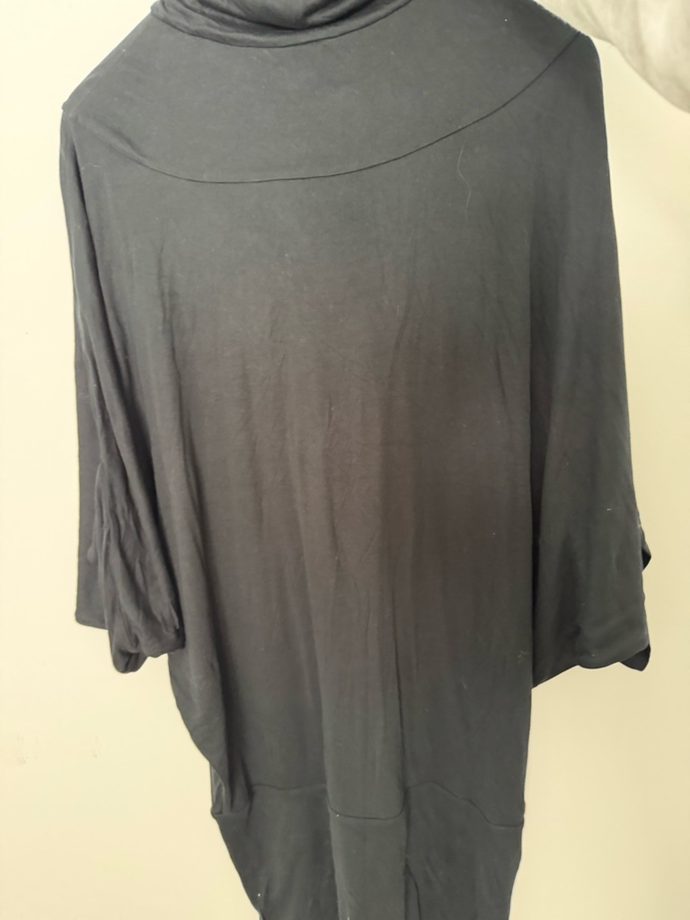 Women's Black Turtleneck Swing dress